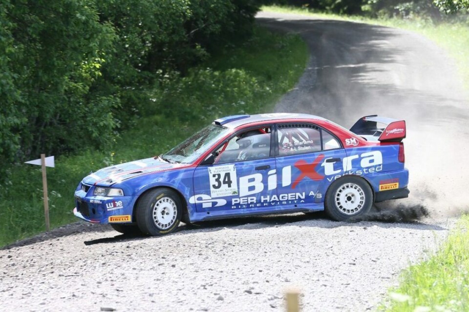 Søren Snartemo under Aurskog-Høland Rally. (Foto: Robert Stormyrbakken/rsfoto.net)