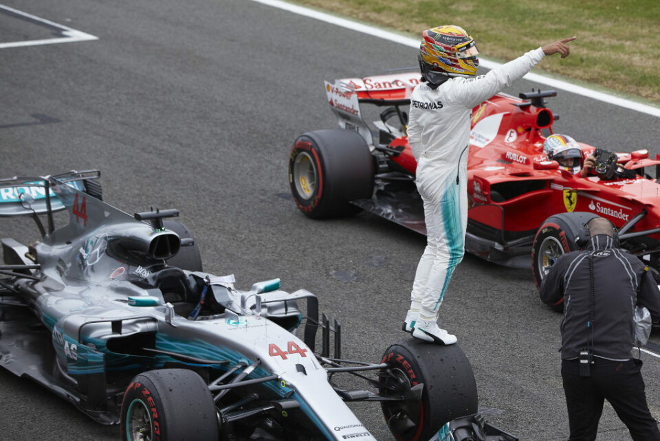 Ingen kunne tukte Lewis Hamilton på hjemmebane denne helgen. (Foto: Steve Etherington)
