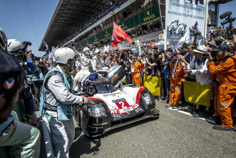 Porsche feirer seieren under årets Le Mans-utgave. Nå er denne æraen over. (Foto: Red Bull Content Pool)