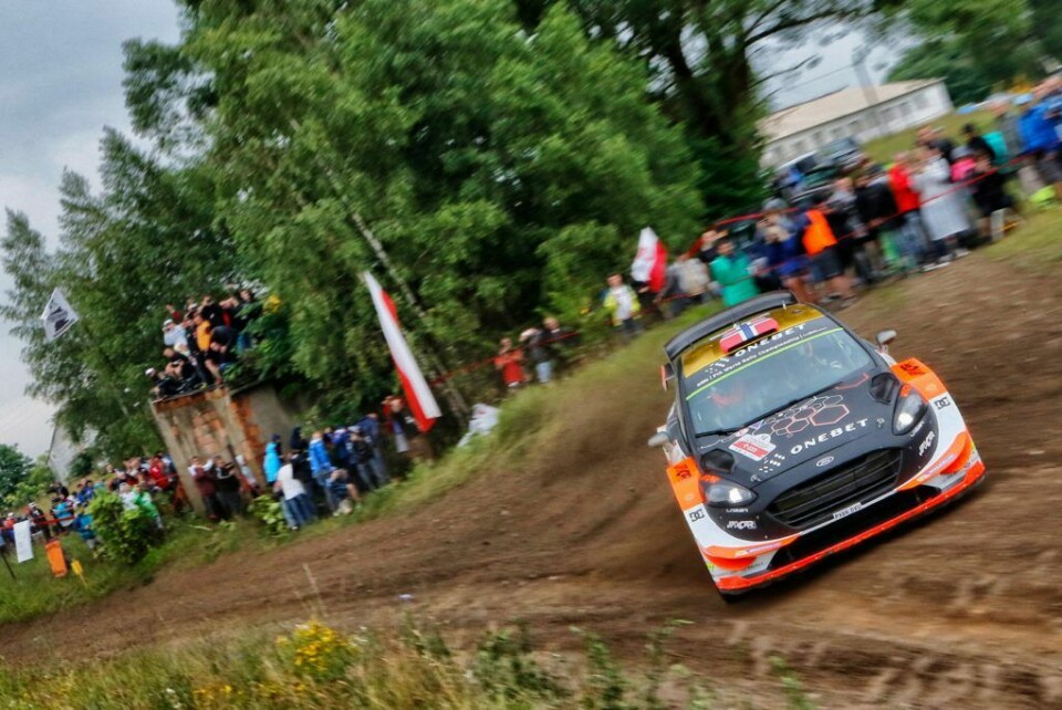 Mads Østberg, her fra Rally Polen tidligere i år. (Foto: OneBet Jipocar World Rally Team)
