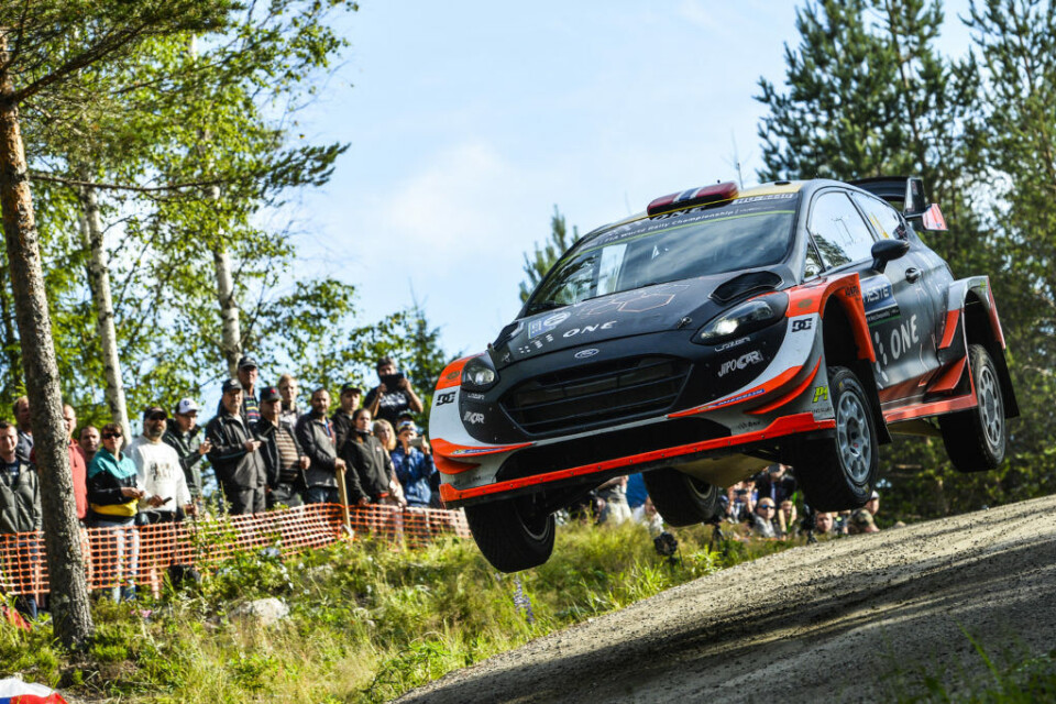 Mads Østberg, her fra Rally Finland tidligere i år. (Foto: @World)