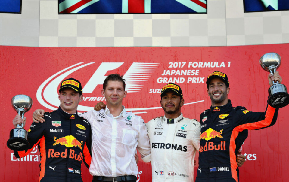 Pallen etter søndagens Japans Grand Prix.