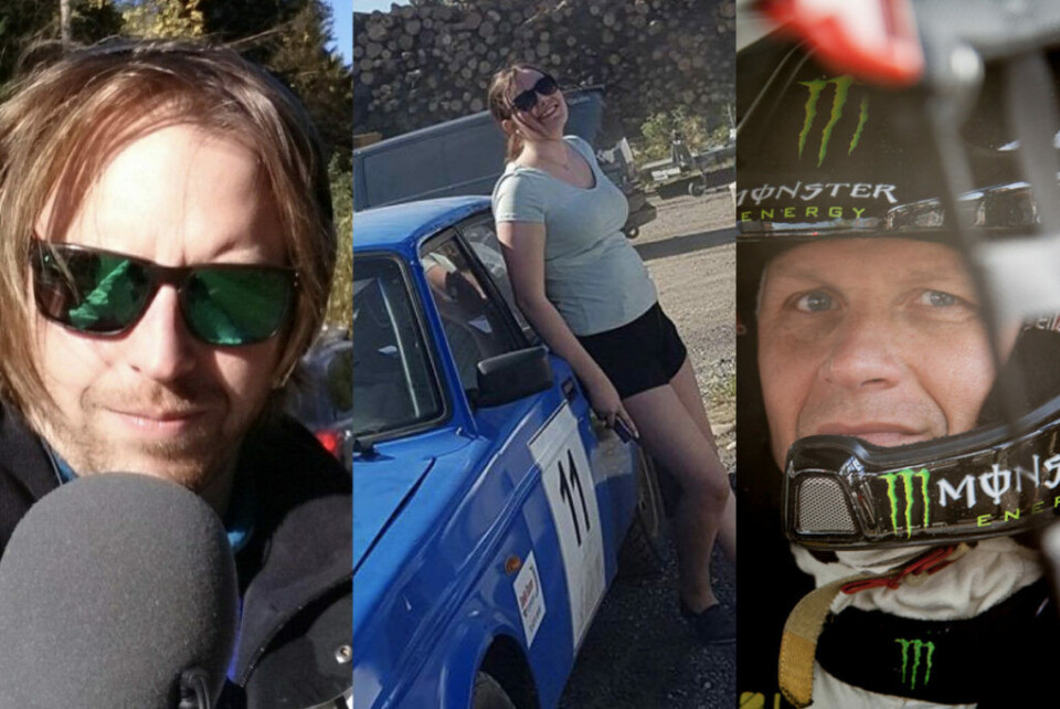 Eirik Svinsaas, Frida Gransbråten og Petter Solberg. (Foto: Privat/Simen Næss Hagen)