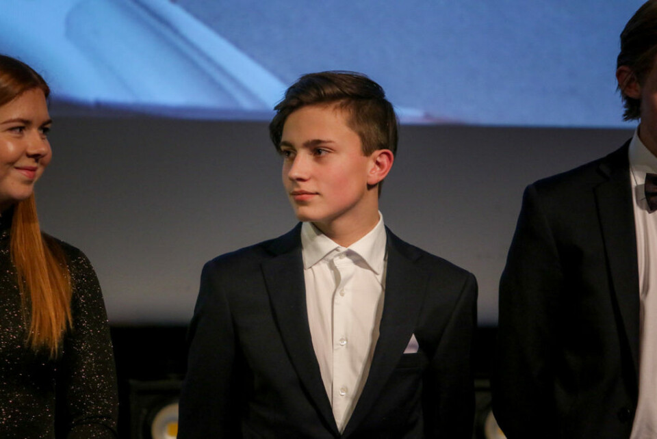 Emil Heyerdahl, her fra kåringen av Bilsporttalentet 2017 i desember. (Foto: Simen Næss Hagen)