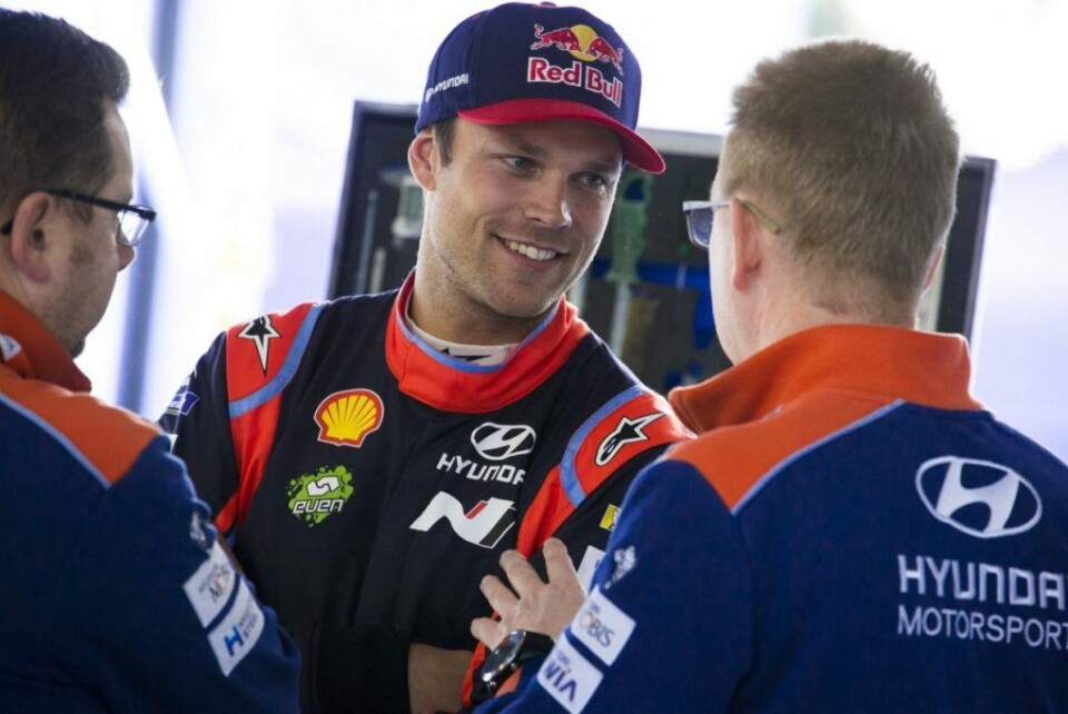 Andreas Mikkelsen. (Foto: Hyundai Motorsport)