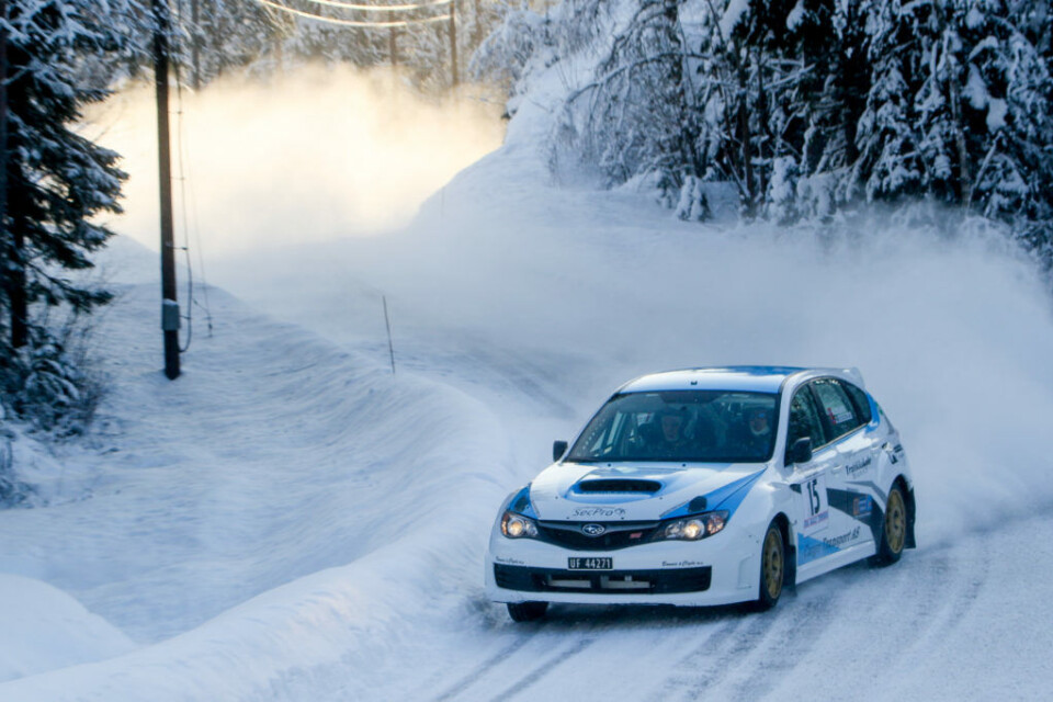 Martin Nygård og kartleser Jørgen Eriksen. (Foto: Simen Næss Hagen)