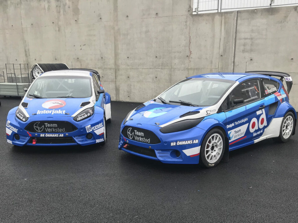 Slik ser bilene til Thomas Bryntesson og Ola Frøshaug ut i år. (Foto: JC Raceteknik)