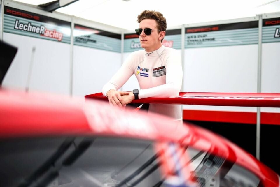 Dennis Olsen, her med GT3 Cup-bilen fra i fjor. (Foto: Porsche)