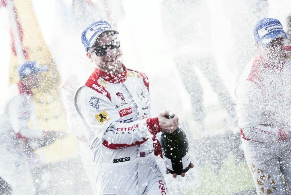 Mads Østberg tar 2. plass i Rally Argentina 2015. (Foto: Jaanus Ree/Red Bull Content Pool)