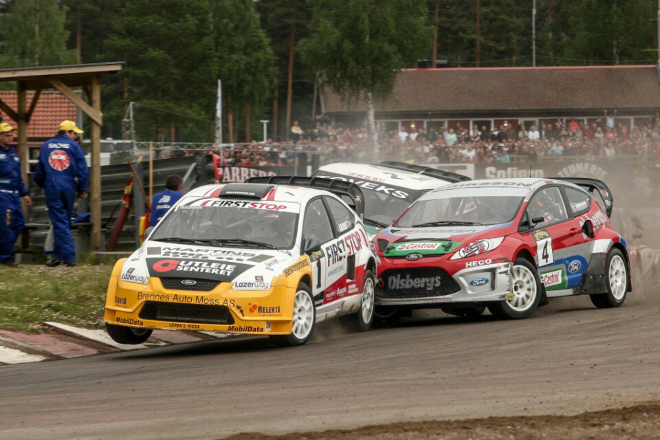Sverre Isachsen, her i tett duell med Andreas Eriksson fra A-finalen på Höljes i 2010. (Foto: Simen Næss Hagen)
