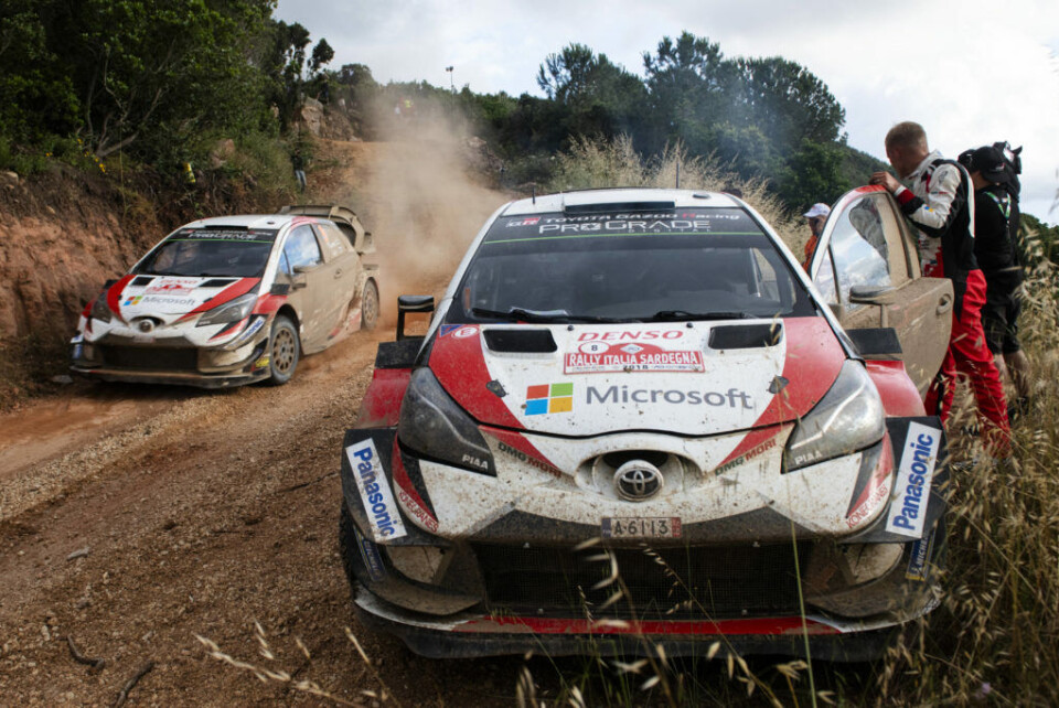 Ott Tänak måtte bryte nok en gang på grunn av skade på bilen utenfor hans kontroll. Nå er han hektet av i VM-sammendraget. (Foto: Jaanus Ree/Red Bull Content Pool)