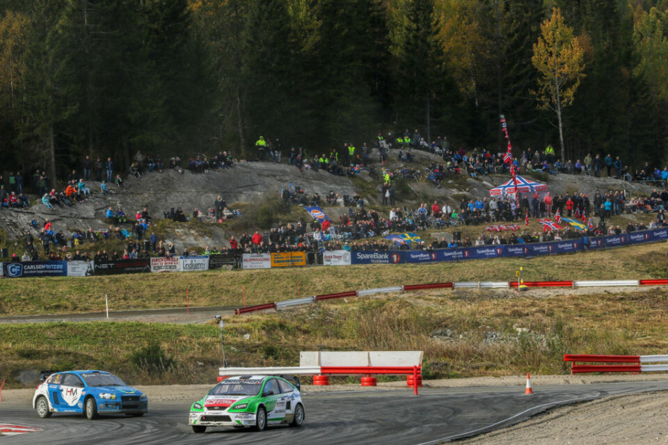 Grenland Motorsportsenter har fått en høy status blant rallycrossfolket, her tilbake til den nordiske runden høsten 2016. (Foto: Simen Næss Hagen)