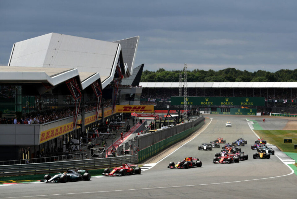 Startsvingen på Silverstone. (Foto: Getty Images/Red Bull Content Pool)