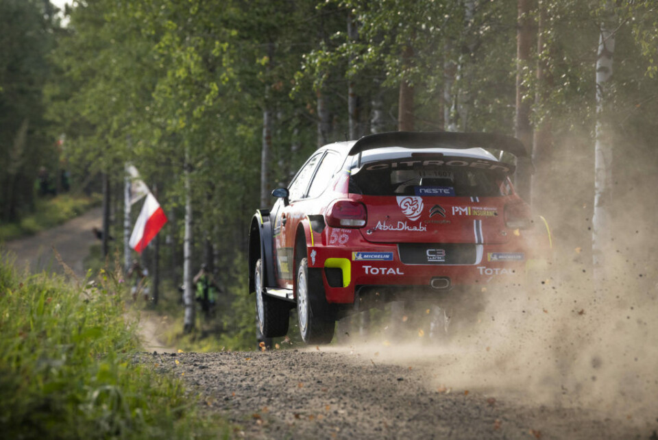 Mads Østberg under torsdagens shakedown. (Foto: Jaanus Ree/Red Bull Content Pool)