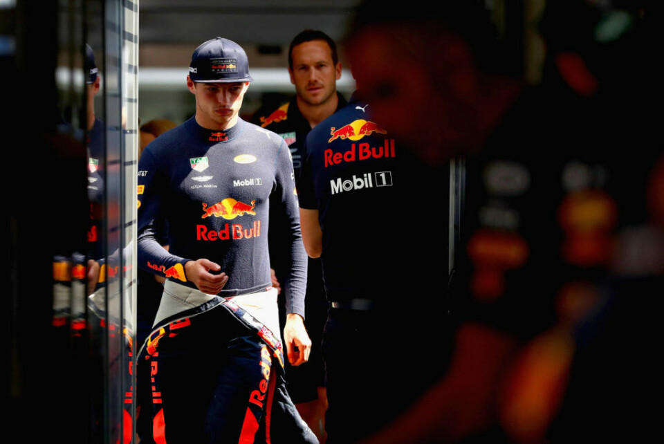 Max Verstappen var svært skuffet over at han måtte bryte på grunn av motorproblemer i Ungarn sist helg. (Foto. Dan Istitene/Getty Images)