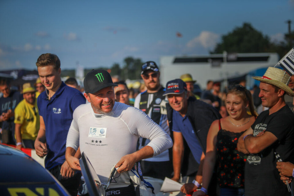 Petter Solberg stod over første trening. Her er han klar for andre treningspass. (Foto: Simen Næss Hagen)