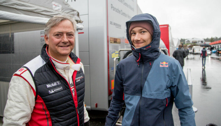 Harald Huysman, her sammen med Dennis Hauger fra Porsche-festivalen på Rudskogen for et par år tilbake.