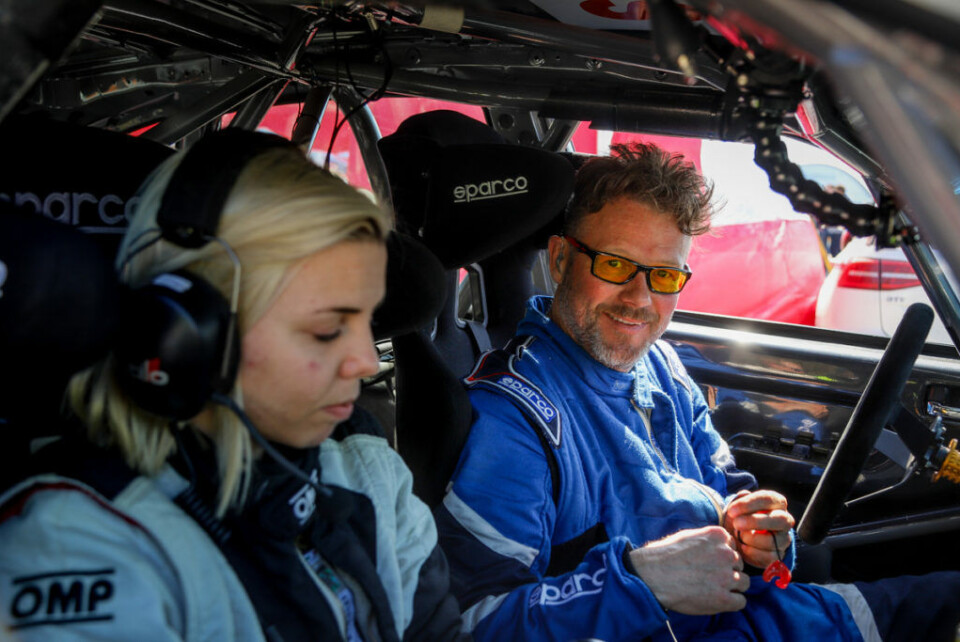 Runar Pedersen, her med kartleser Stine Klemetsdal. (Foto: Simen Næss Hagen)