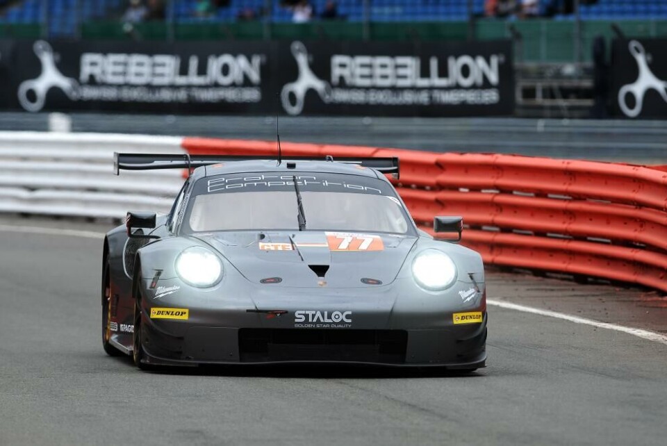 Dennis Olsen i aksjon i Proton Competitions Porsche 911 RSR. (Foto: ELMS)