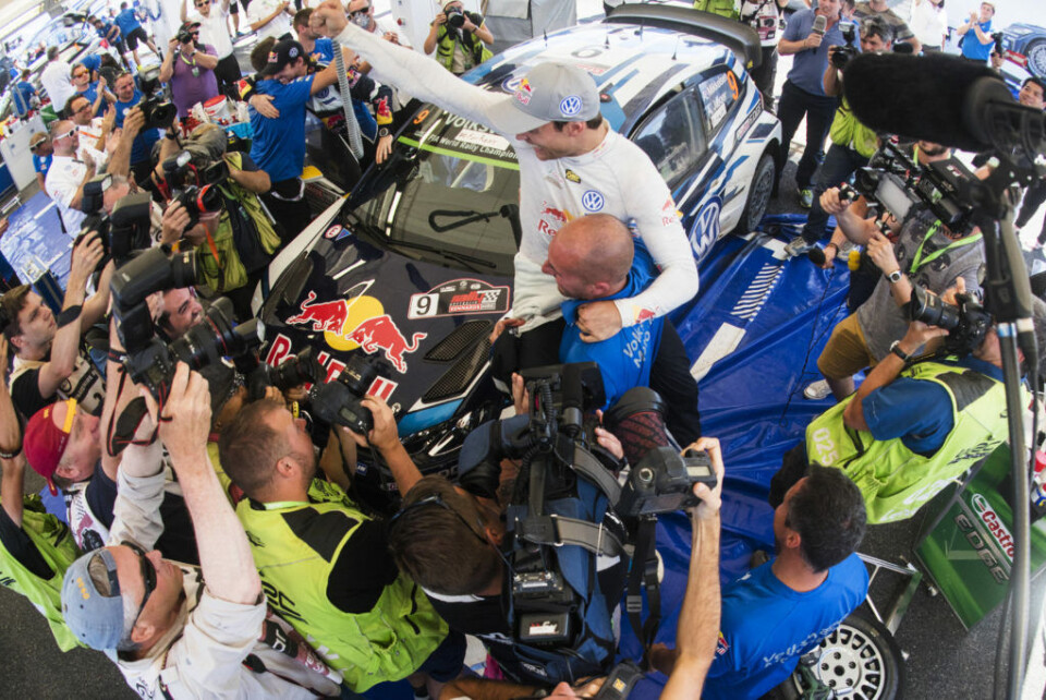 Andreas Mikkelsen fikk æren av å vinne det siste løpet for Volkswagen i Australia for to år siden. (Foto: Red Bull Content Pool)