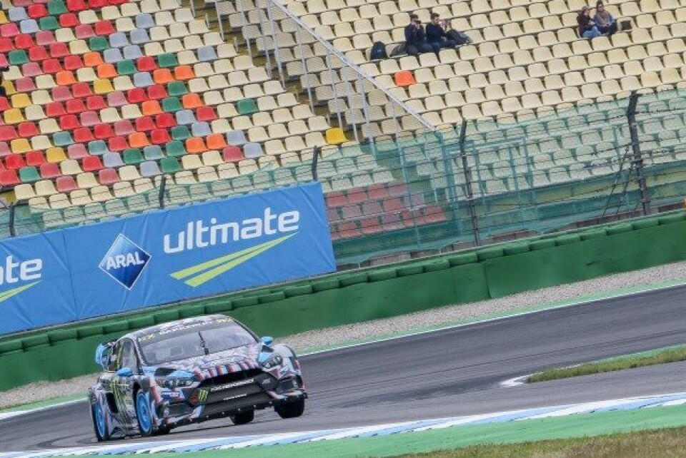 Andreas Bakkerud under VM-runden på Hockenheim i fjor. (Foto: Simen Næss Hagen)