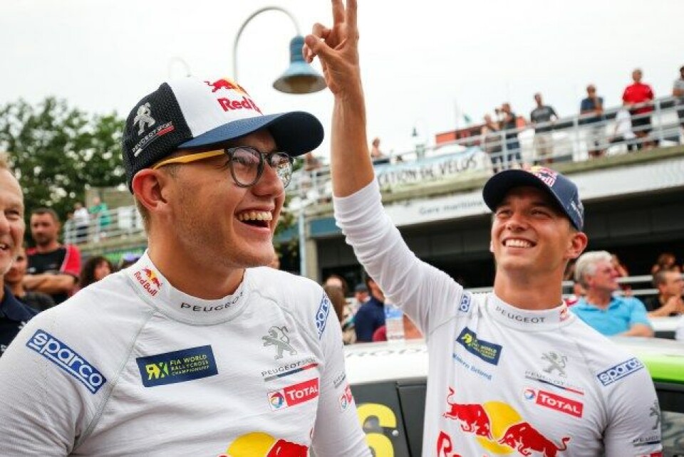God stemning mellom brødrene Kevin og Timmy Hansen tidligere år. Like god stemning var det ikke i midten av oktober da det ble kjent at de mistet setene sine. Det skulle også bli starten på Instagram-brukeren som har satt igang flere såkalte «memes» fra sporten.