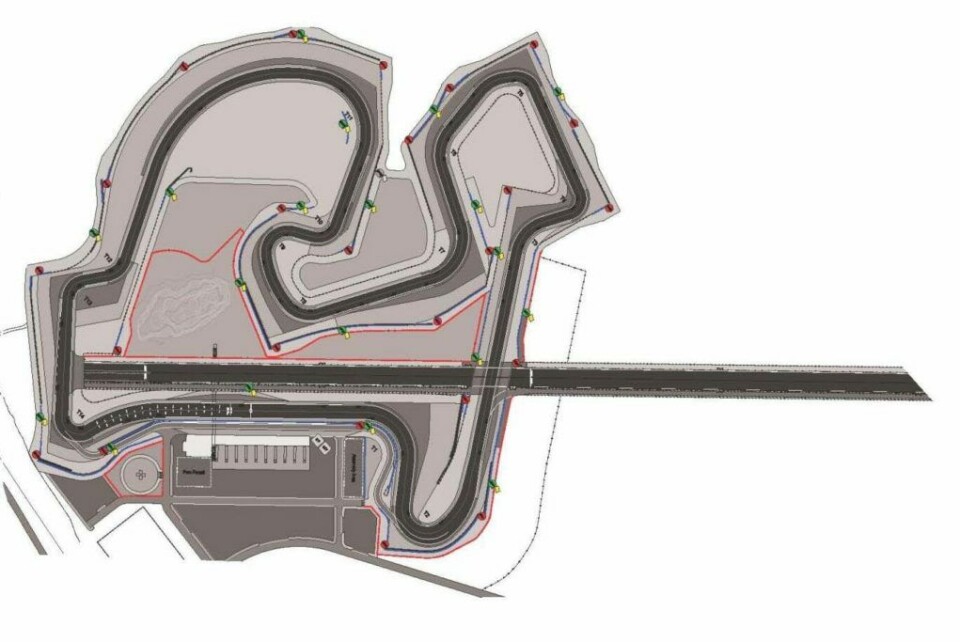 (Skisse: KNA Raceway)