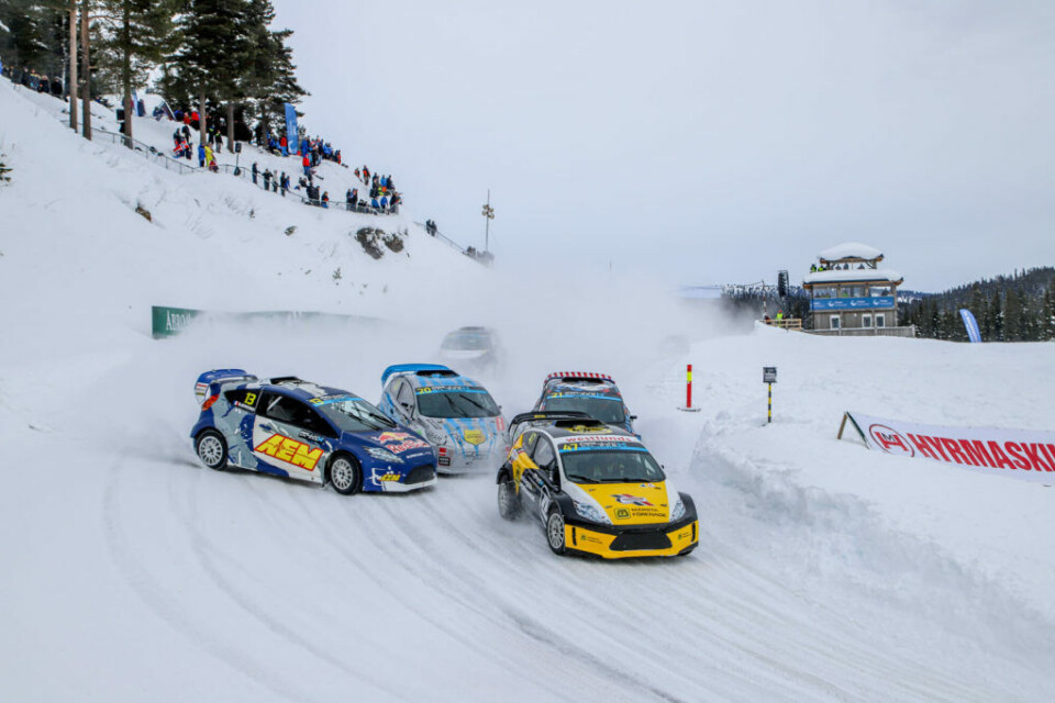 Fuglehaugen Motorsenter utenfor Gol, her fra RallyX on Ice i fjor vinter. (Foto: Simen Næss Hagen)