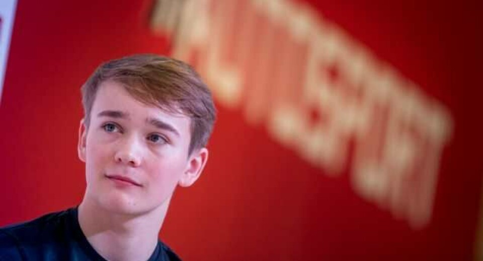 Billy Monger fra hovedscenen under Autosport-messa.