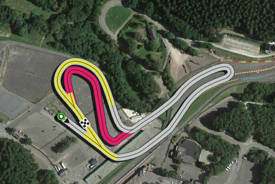 (Grafikk: FIAWorldRallycross.com/Simen Næss Hagen/Google Maps)