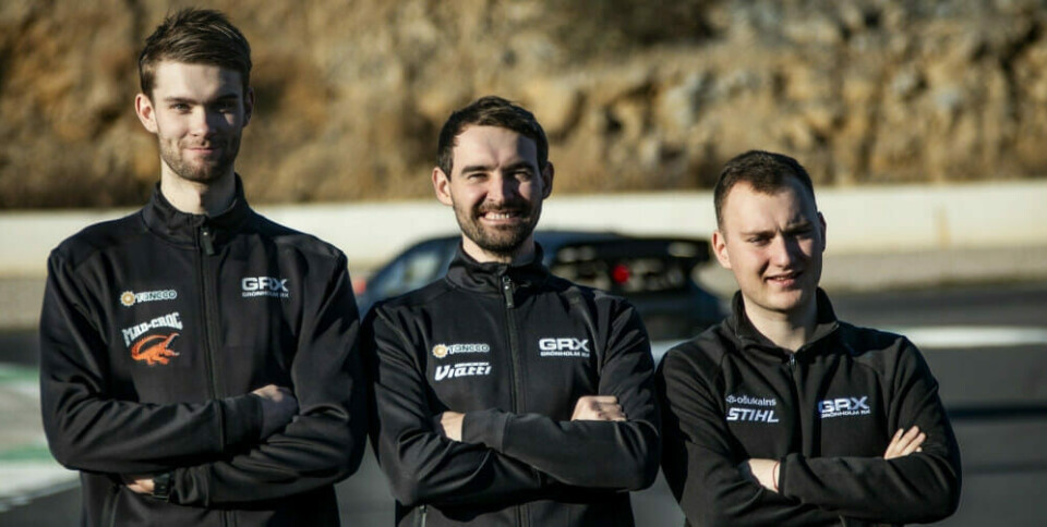 Niclas Grönholm, Timur Timerzyanov og Reinis Nitiss utgjør GRX-teamet denne sesongen. (Foto: GRC Taneco)