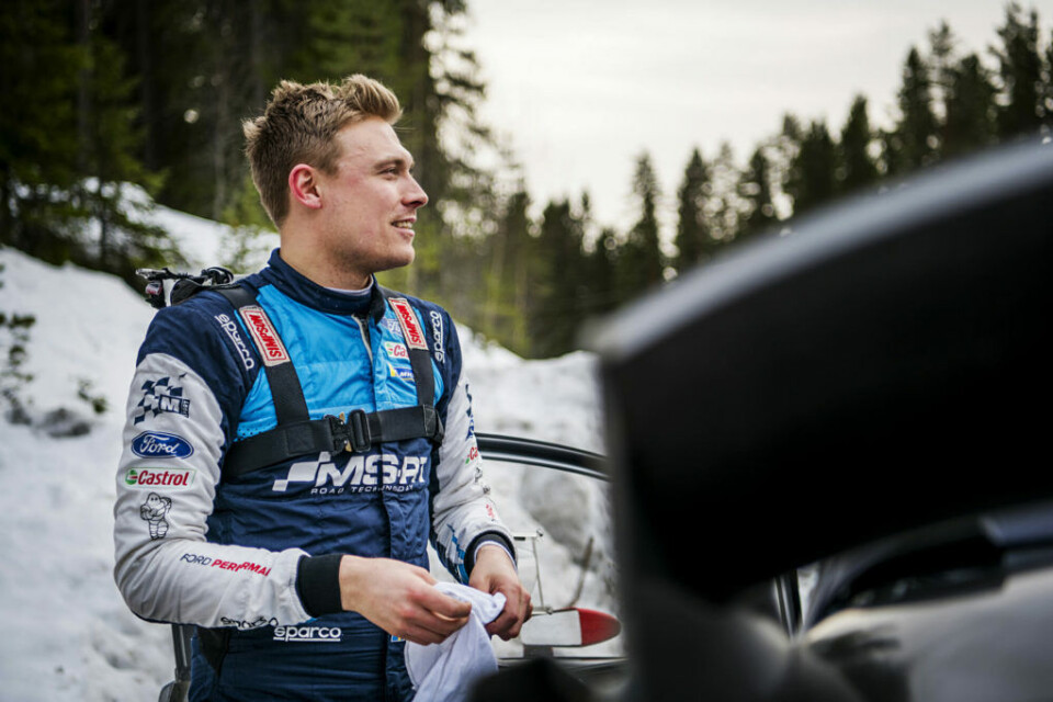 Pontus Tidemand, her på transportetappen før Svullrya-etappen fredag. (Foto: Benjamin A. Ward / Parc Fermé)