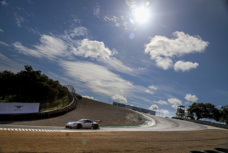 Dennis Olsen i forbindelse med treningsskjøringen på Laguna Seca torsdag formiddag amerikansk tid. (Foto: Simen Næss Hagen / Parc Fermé)