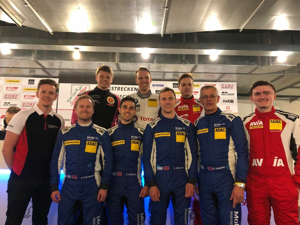 Mange nordmenn på billøp på Nürburgring denne helgen. (Foto: Privat)
