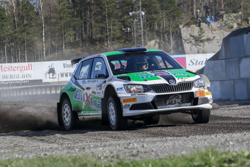 Søren Snartemo, her fra fjorårets Rally Sørland for første gang i en R5-bil. (Foto: Simen Næss Hagen / Parc Fermé)