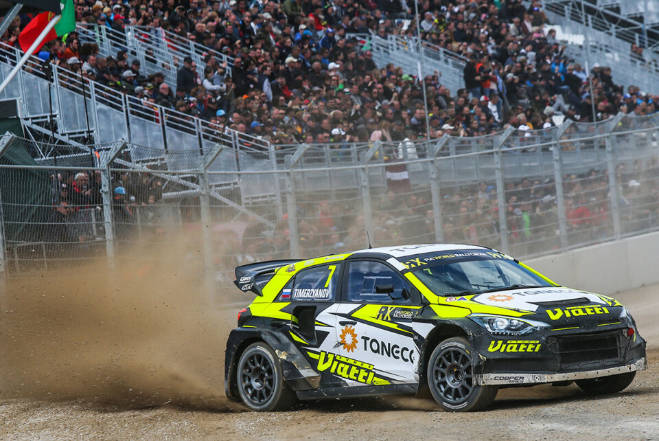 Timur Timerzyanov følte seg enda mer hjemme på den helt nye rallycrossbanen på Spa-Francorchamps. (Foto: FIAWorldRallycross.com)
