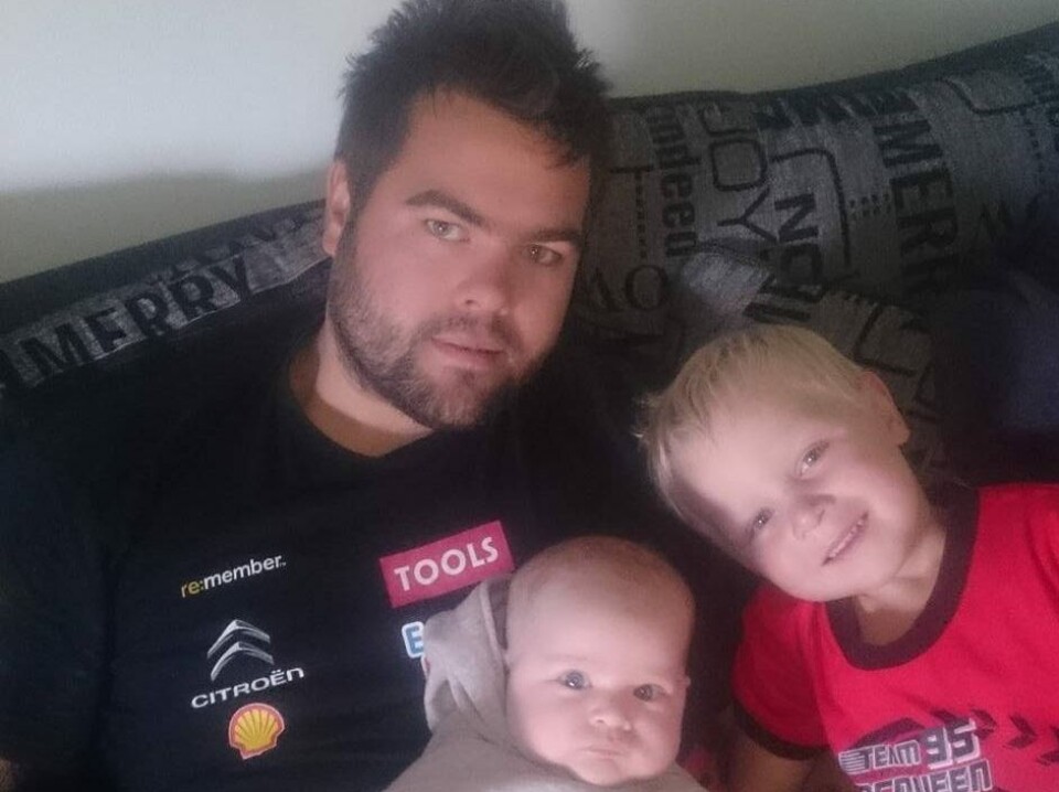 Som tobarnsfar har det vært tre hektiske uker for Markus Johannessen for å rekke helgens NM-runde på Bollandsmoen. (Foto: Privat)