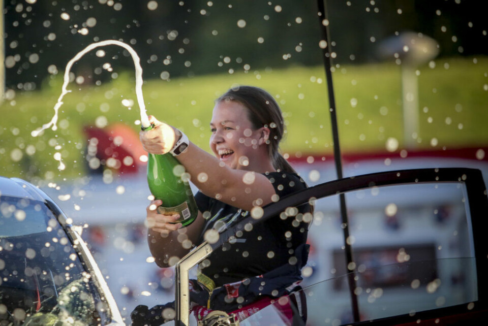 Selv om ikke Thea Turvoll Lien nødvendigvis har ligget helt i toppen blant de nyere tohjulsdrevne rallybilene, så karret hun likevel til seg fem etappeseire under Rally Hedemarken. (Foto: Simen Næss Hagen / Parc Fermé)