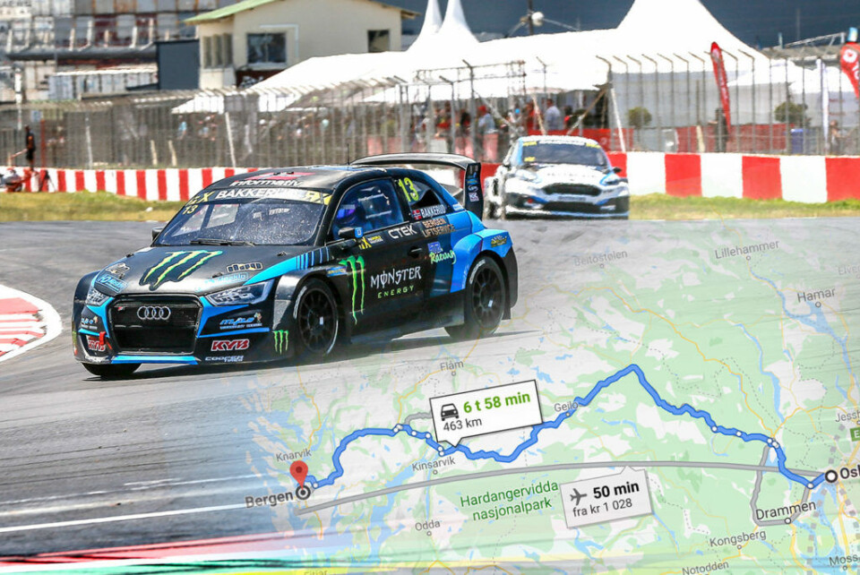 (Foto/grafikk: FIAWorldRallycross.com/Google Maps)