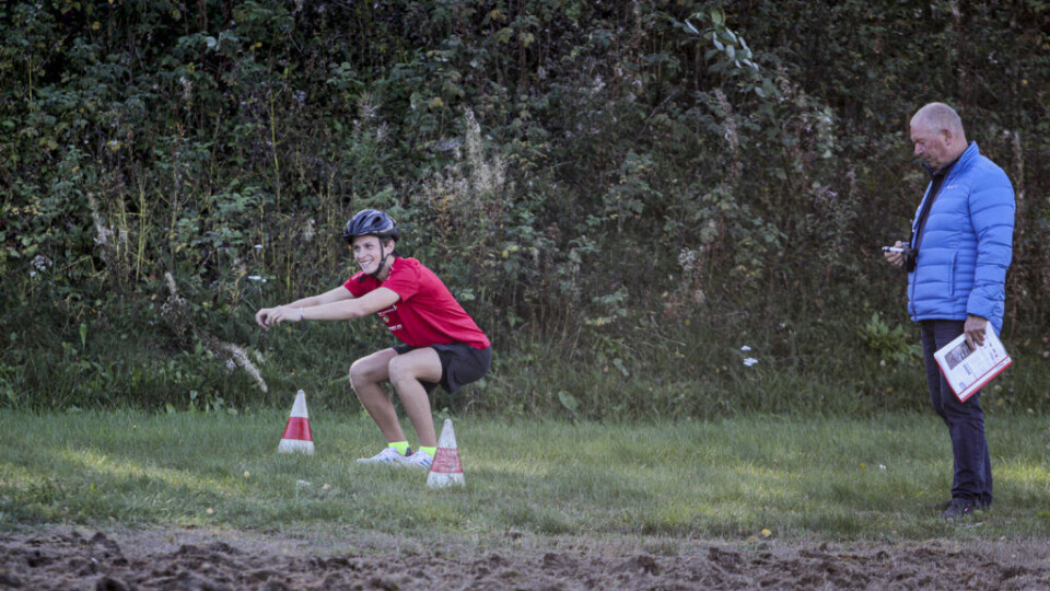 Selv om årets format foreløpig er hemmelig, kommer ikke deltakerne av Bilsporttalentet 2020 utenom den beryktede fysiske testen. Her er 2018-vinneren Emil Heyerdahl i aksjon. (Foto: Simen Næss Hagen / Parc Fermé)