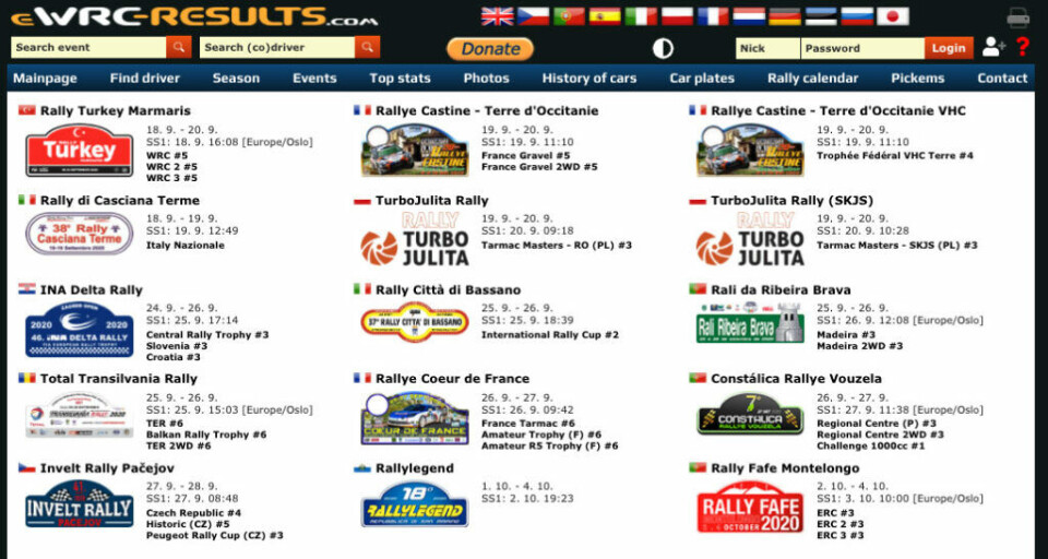 (Skjermdump: eWRC-results.com)