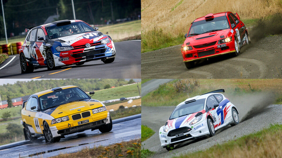 Andreas Wiik, Jo Inge Bakken, Aleksander Refstie og Lars Martin Stensbøl er fire eksempler på førere som har tilført norsk rallysport helt nye biler fra og med 2020. (Foto: Simen Næss Hagen / Parc Fermé)