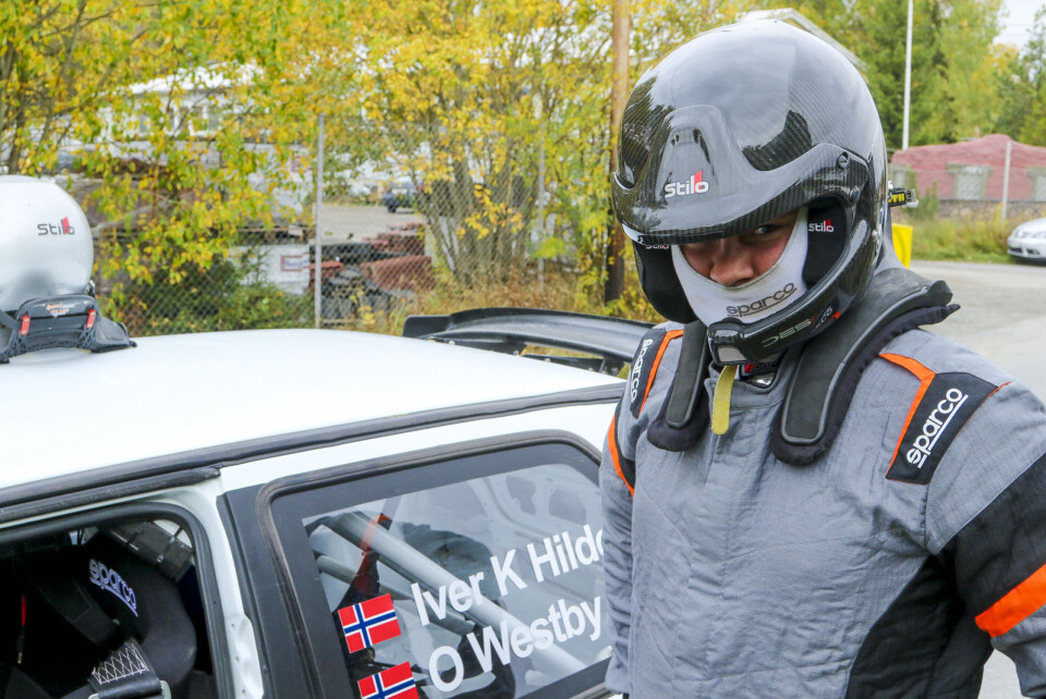 Iver Kleven Hilde, her fra debutløpet Aurskog-Høland Rally 2020 hvor han dessverre måtte bryte. (Foto: Simen Næss Hagen / Parc Fermé)