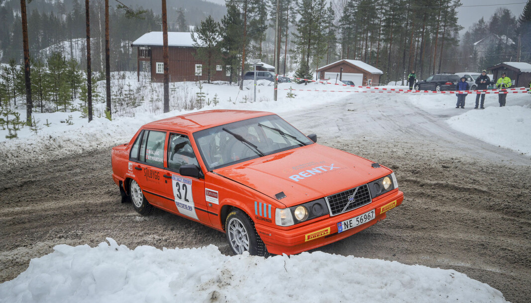 Rally Finnskog var eneste NM-runde på vinteren i 2021-sesongen. Utenom Lygnasprinten i tillegg ble resten av løpene kansellert. Her ved Mats Peder Hvambsahl som vant NM-runden i klassen for eldre tohjulsdreven biler.