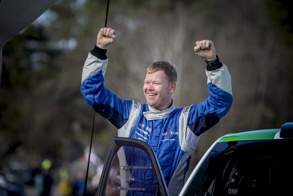 Arne-Ingar Stulen, kartleser i rally og leder for rallyseksjonen i Norges Bilsportforbund, her fra Rally Sørland i 2018. (Foto: Simen Næss Hagen / Parc Fermé)