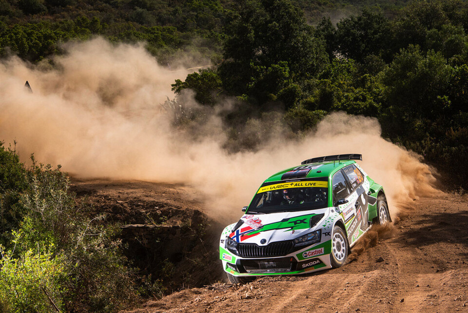 Andreas Mikkelsen fra shakedown på Sardinia. (Foto: Jaanus Ree/Red Bull Content Pool)