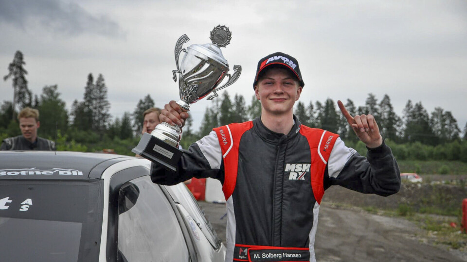 Marius Solberg Hansen kan takke mye kjøretrening i flere disipliner for at han var i en klasse for seg i klasse 1 denne helgen. (Foto: Anne Beth Mål Arntzen)