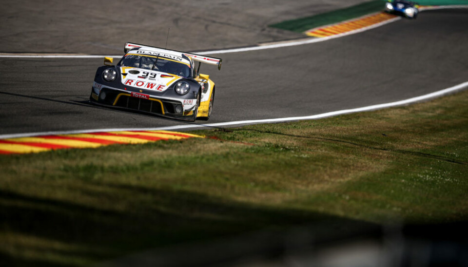 Dennis Olsen under kvalifiseringen på Spa-Francorchamps. (Foto: SRO / Kevin Pecks)