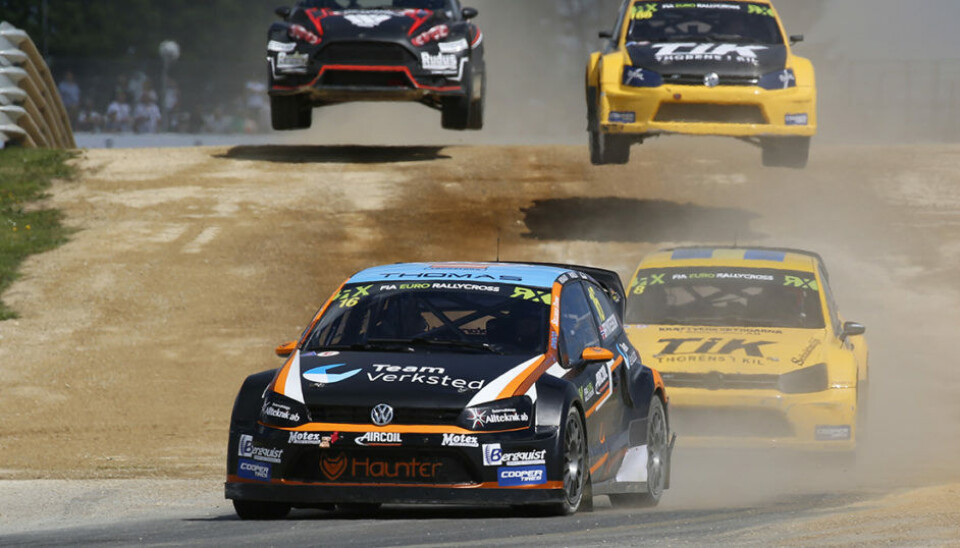 Thomas Bryntesson ligger best an av de norske i EM med en foreløpig bronseplass i Supercar. (Foto: Volkswagen Motorsport)