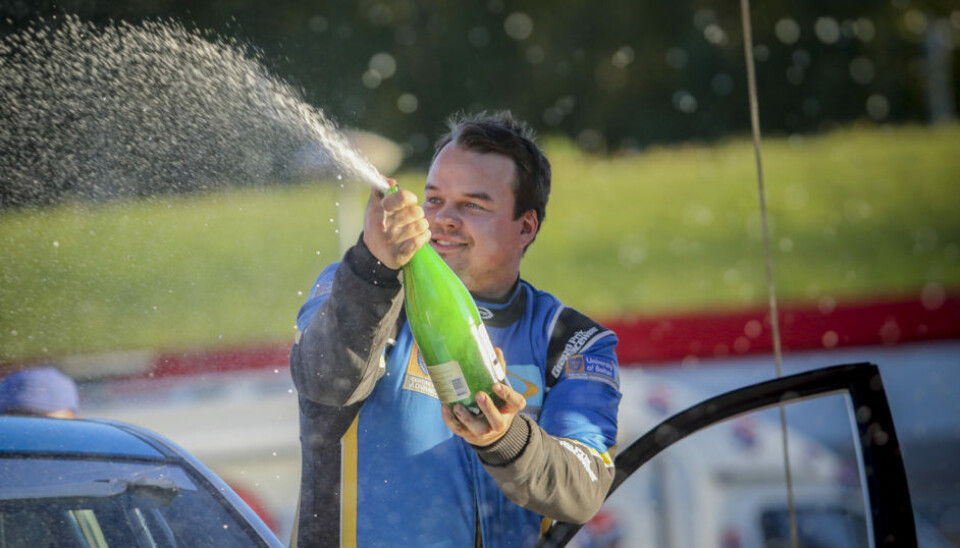 Martin Nygård er en av de som nå kan føye seg inn i rekken av å kalle seg norgesmester ved å ta gullet i for eldre firehjulsdrevne rallybiler. (Foto: Simen Næss Hagen / Parc Fermé)